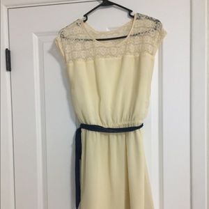 Francesca’s Ivory lace dress